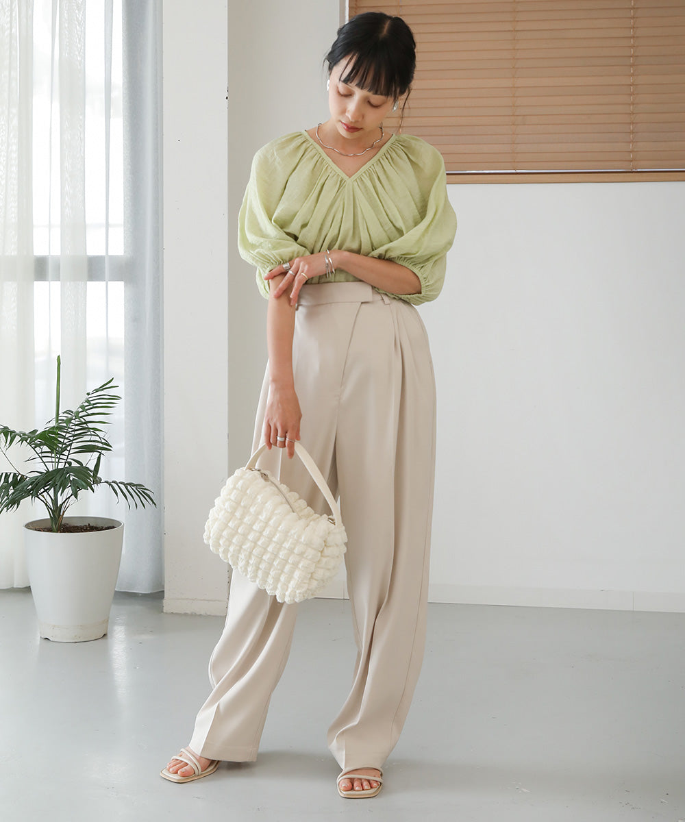 WRINKLED RUCHED TOPS