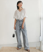 WRINKLED RUCHED TOPS