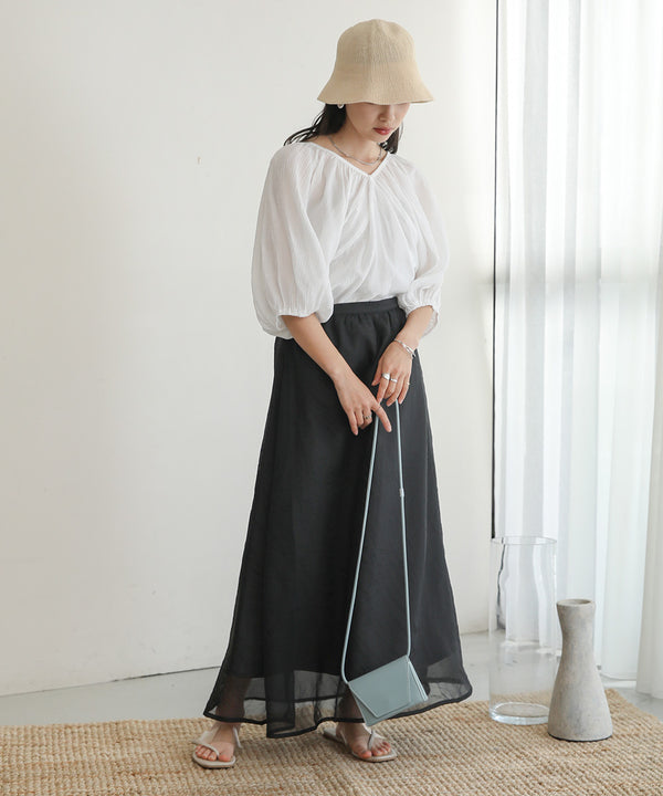 WRINKLED RUCHED TOPS