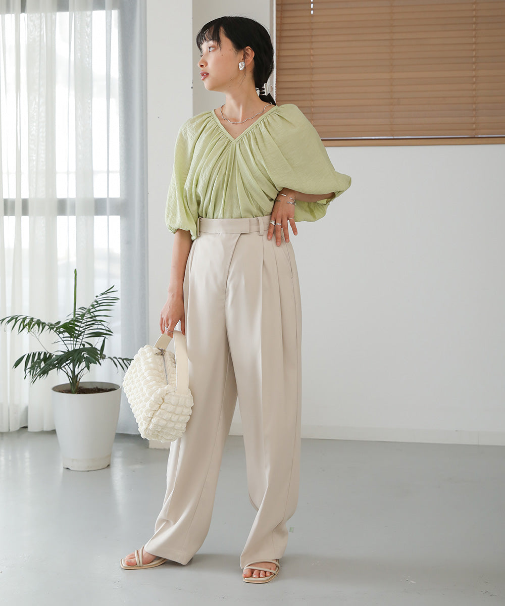 WRINKLED RUCHED TOPS