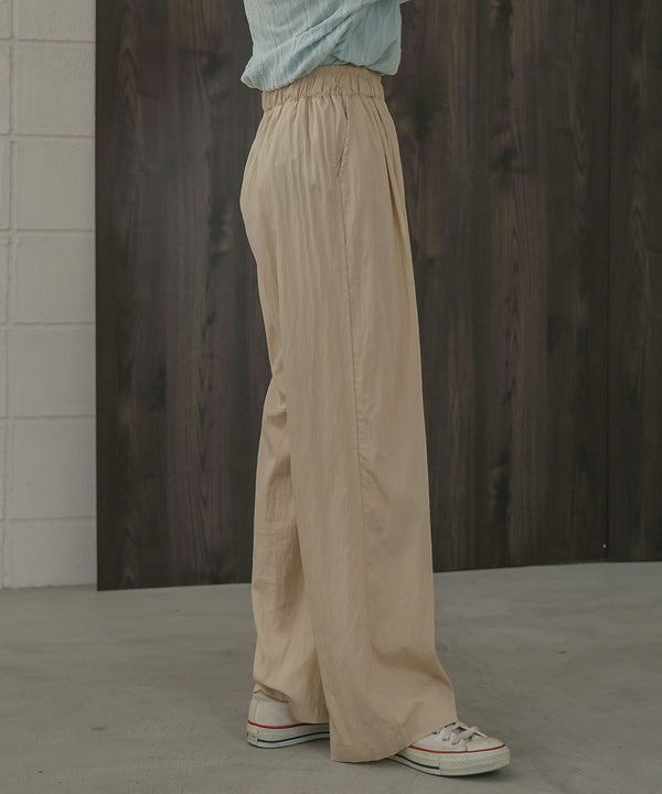 SEMI-WIDE NYLON PANTS