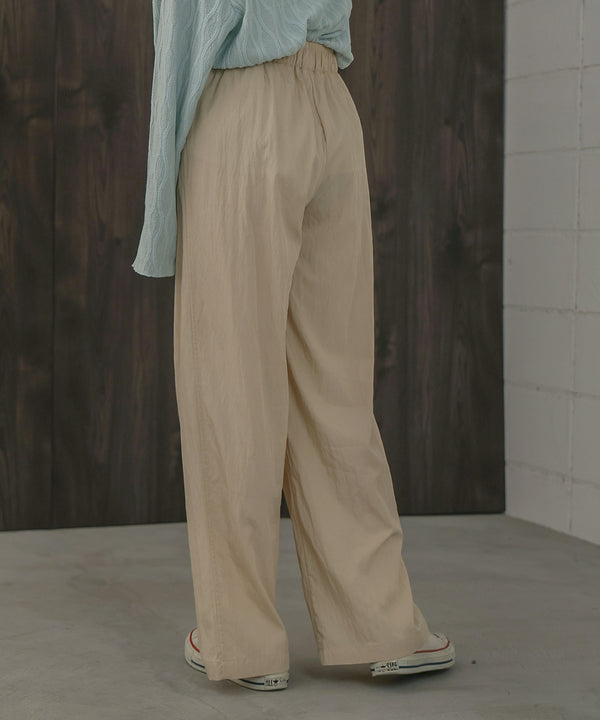 SEMI-WIDE NYLON PANTS