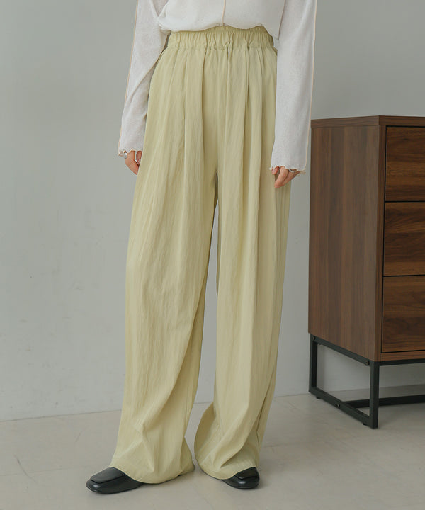 SEMI-WIDE NYLON PANTS