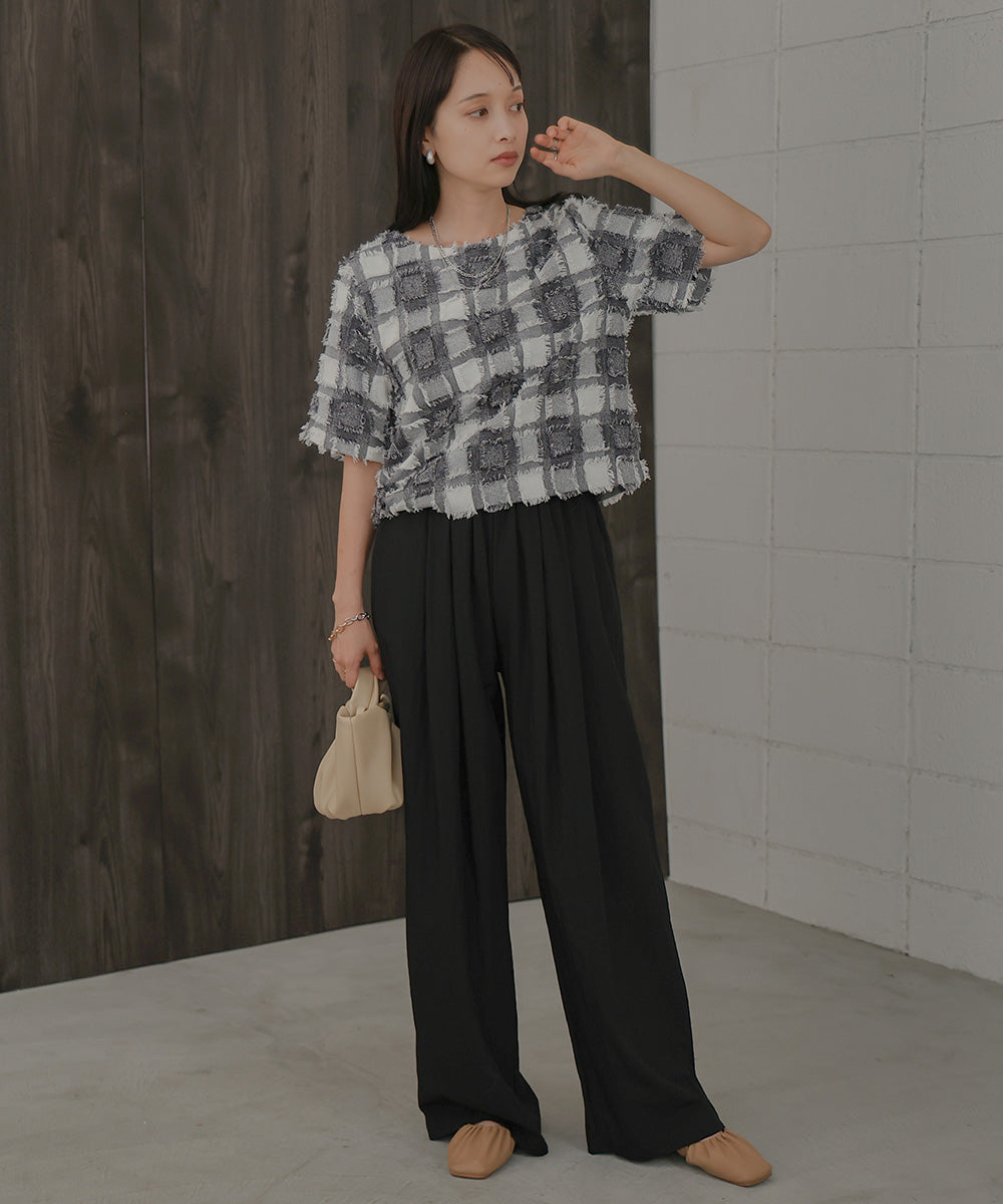 SEMI-WIDE NYLON PANTS