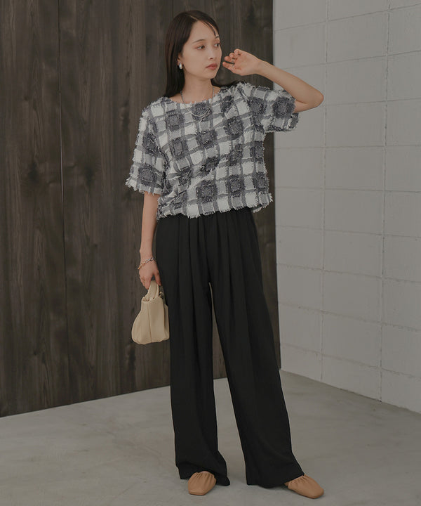 SEMI-WIDE NYLON PANTS