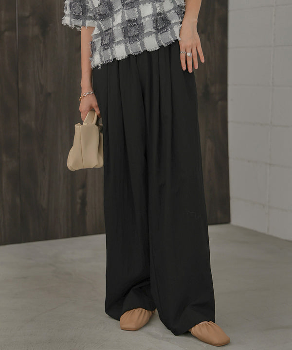 SEMI-WIDE NYLON PANTS