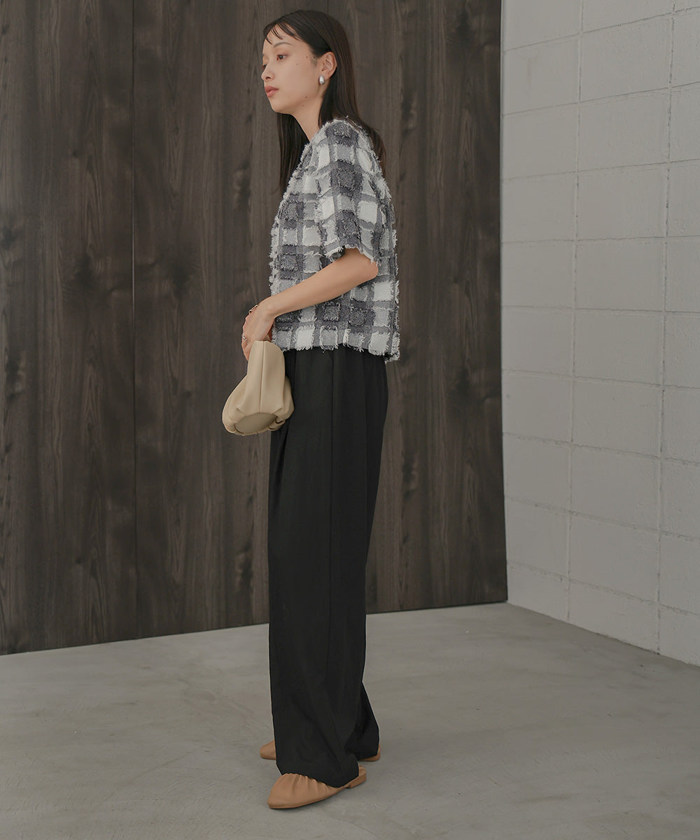 SEMI-WIDE NYLON PANTS