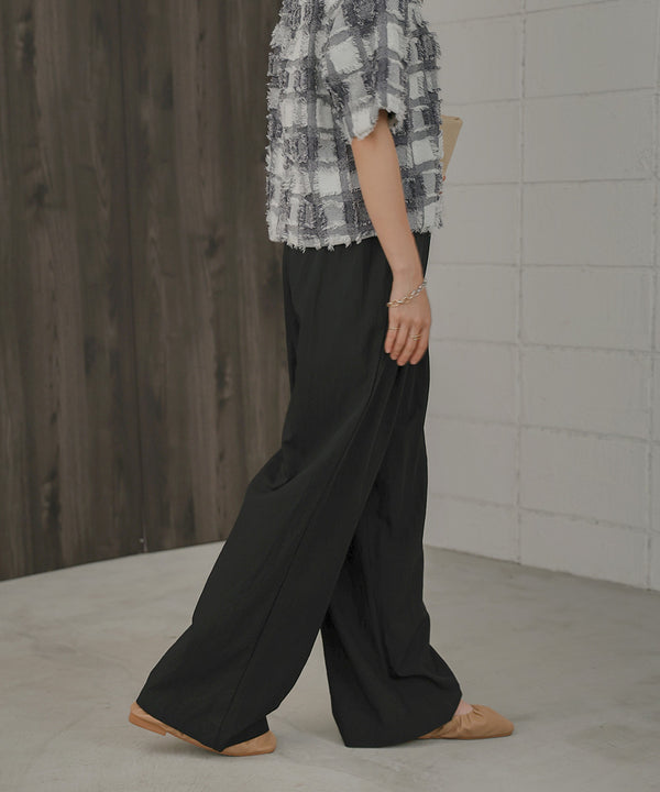 SEMI-WIDE NYLON PANTS