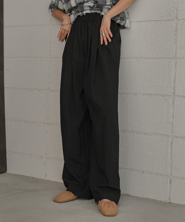 SEMI-WIDE NYLON PANTS