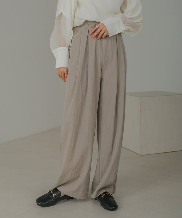 SEMI-WIDE NYLON PANTS