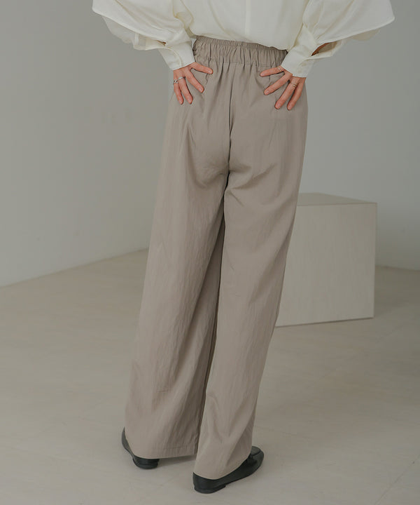 SEMI-WIDE NYLON PANTS