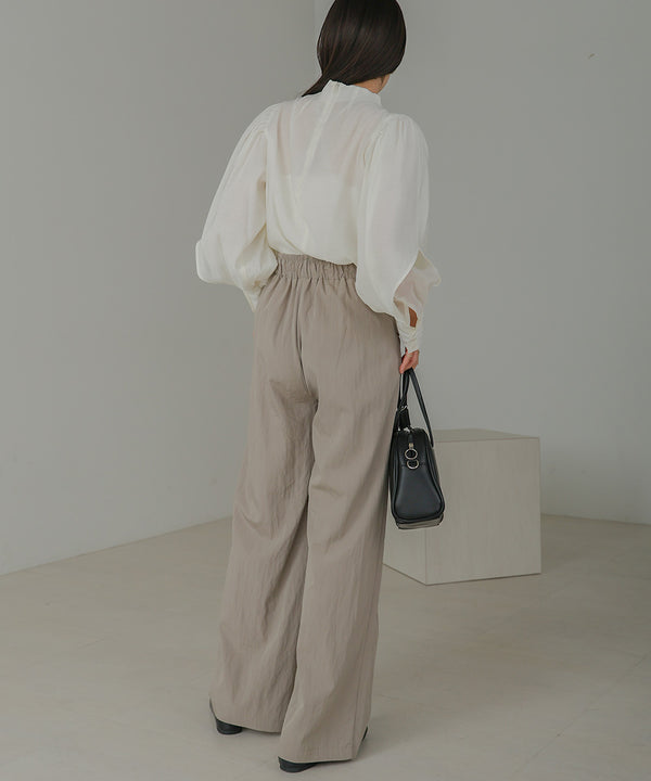 SEMI-WIDE NYLON PANTS