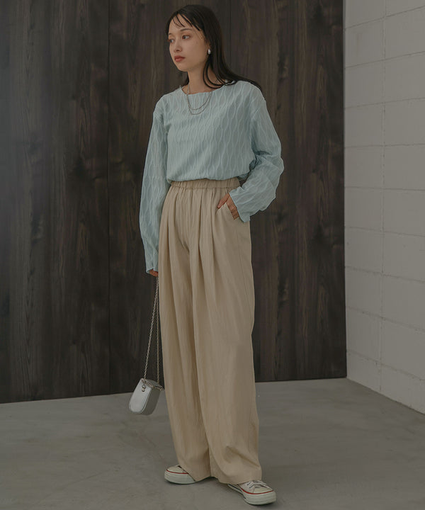 SEMI-WIDE NYLON PANTS