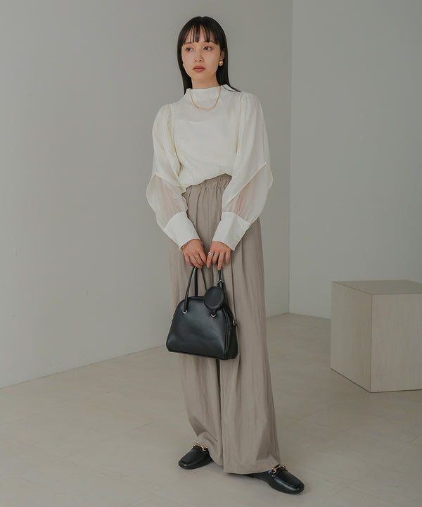 SEMI-WIDE NYLON PANTS