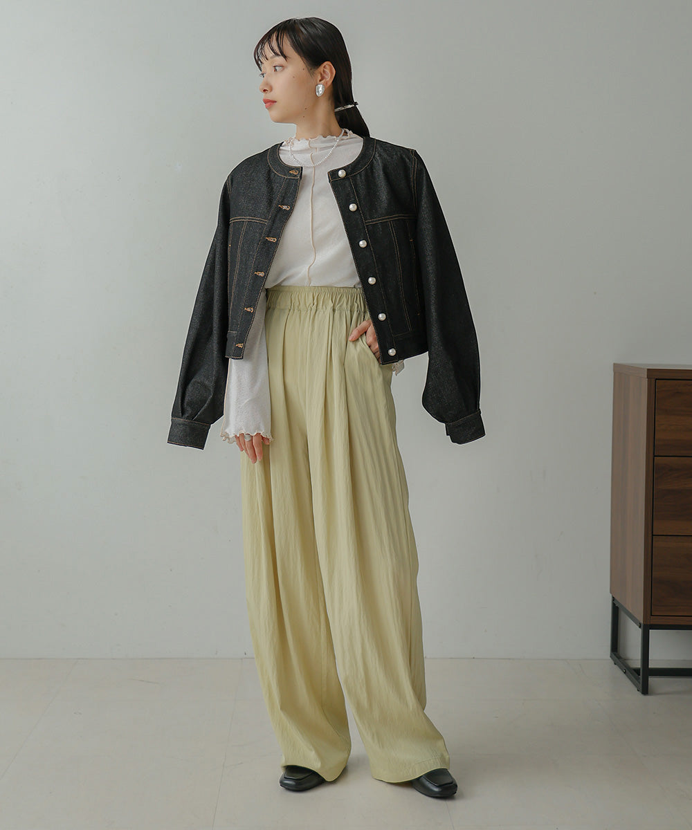 SEMI-WIDE NYLON PANTS