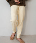 RIB KNIT JOGGER PANTS
