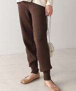 RIB KNIT JOGGER PANTS
