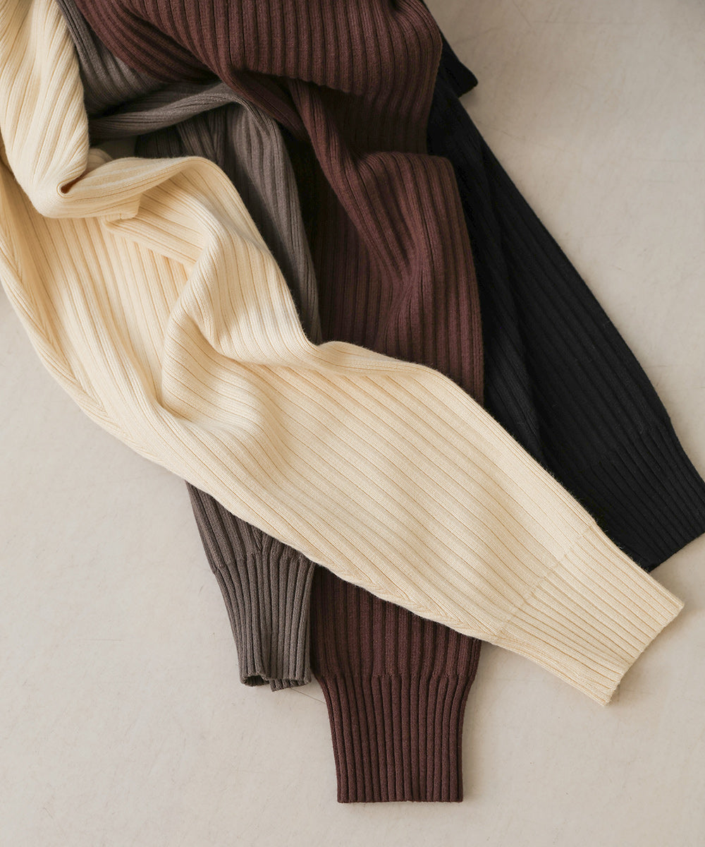 RIB KNIT JOGGER PANTS