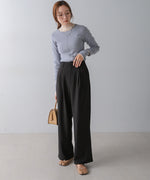 2 TUCK CENTER PRESS STRAIGHT PANTS