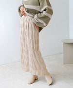 gathered velor skirt