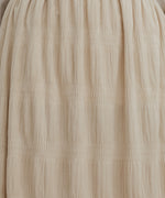 gathered velor skirt