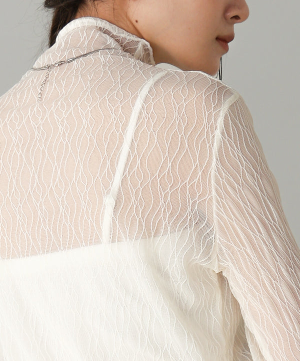 SHEER HIGH NECK TOPS