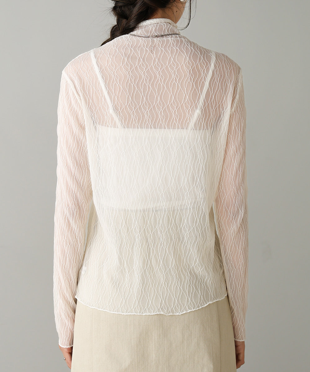 SHEER HIGH NECK TOPS