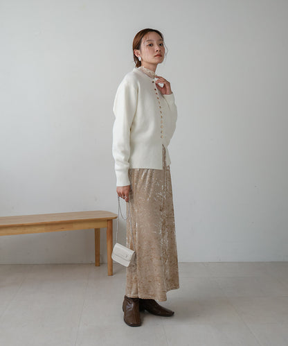 DOT BUTTON CARDIGAN TOPS