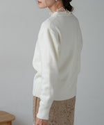DOT BUTTON CARDIGAN TOPS