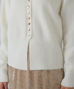 DOT BUTTON CARDIGAN TOPS
