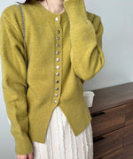DOT BUTTON CARDIGAN TOPS