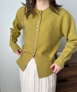 DOT BUTTON CARDIGAN TOPS