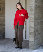 DOT BUTTON CARDIGAN TOPS