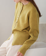 DOT BUTTON CARDIGAN TOPS