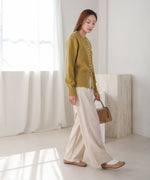 DOT BUTTON CARDIGAN TOPS