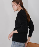 DOT BUTTON CARDIGAN TOPS