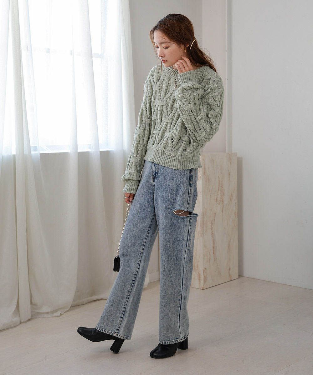 MOHAIR LIKE ANYVEN KNIT