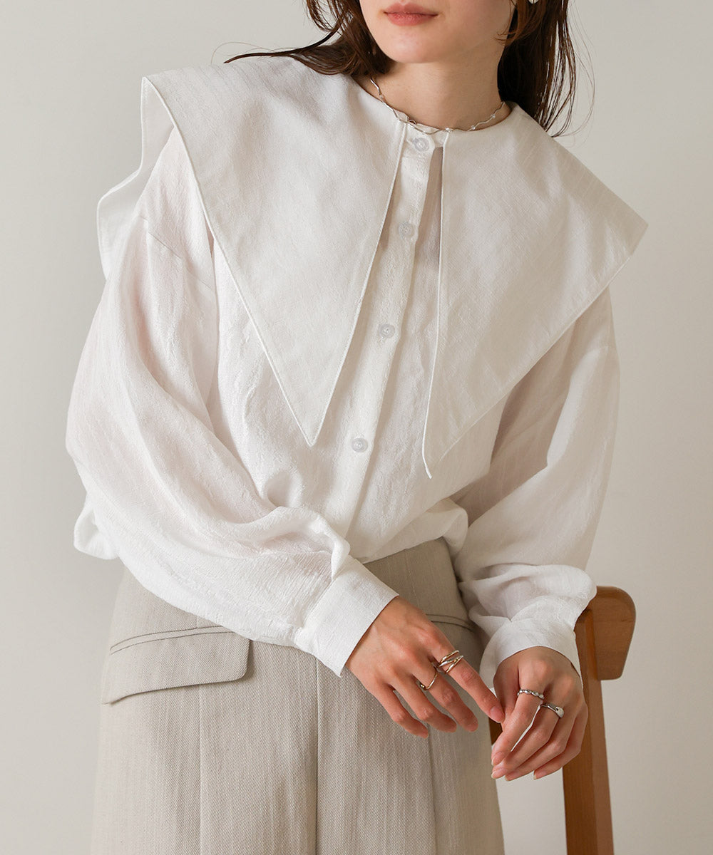 BIG SAILOR COLLAR BLOUSE