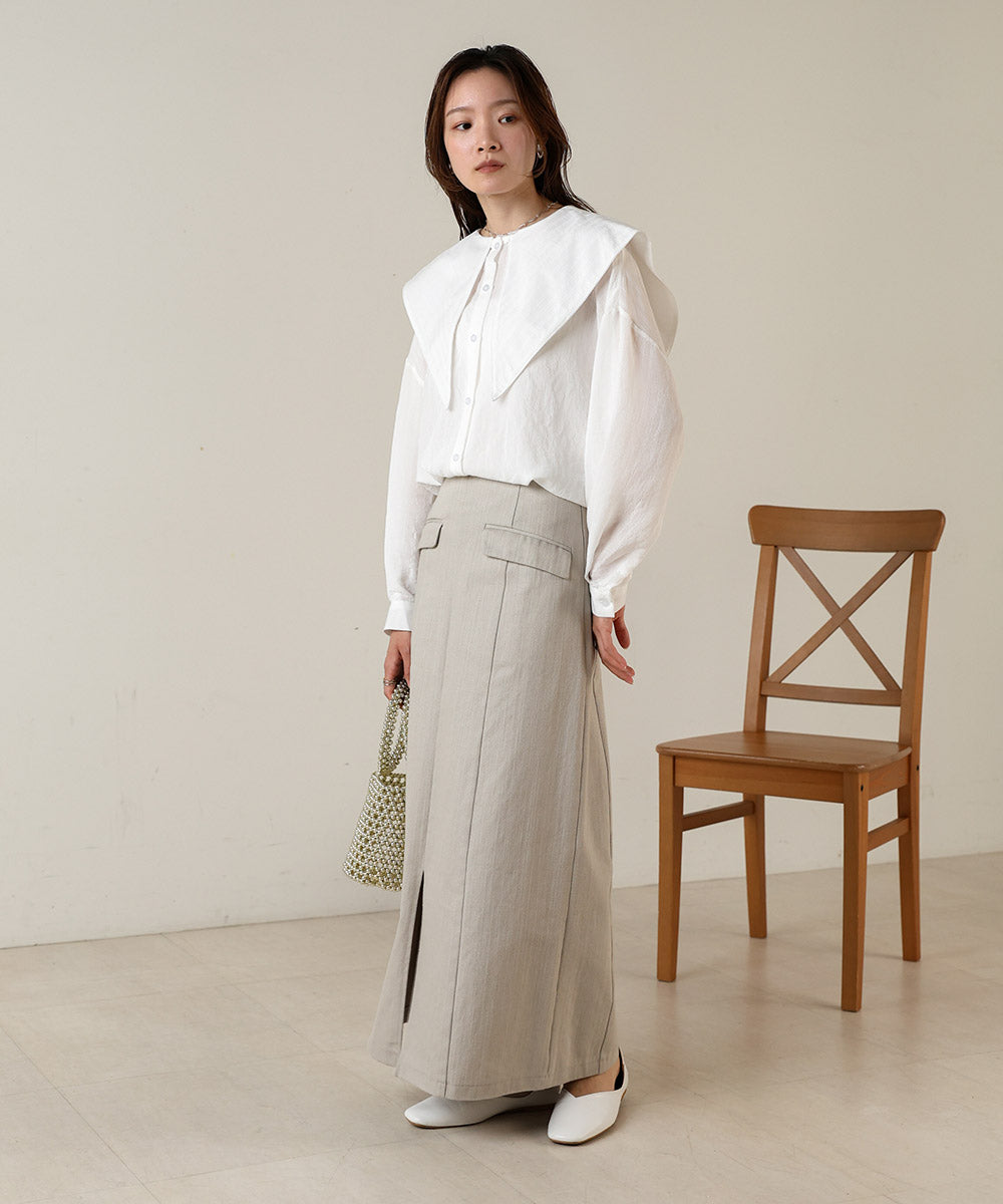 BIG SAILOR COLLAR BLOUSE
