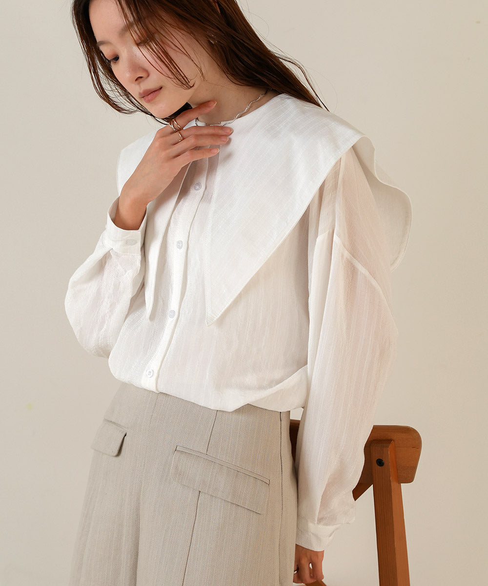 BIG SAILOR COLLAR BLOUSE