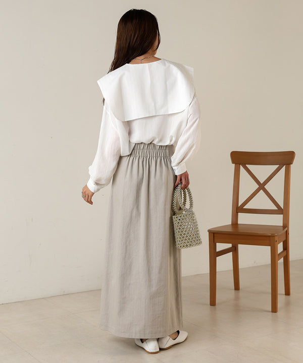 BIG SAILOR COLLAR BLOUSE