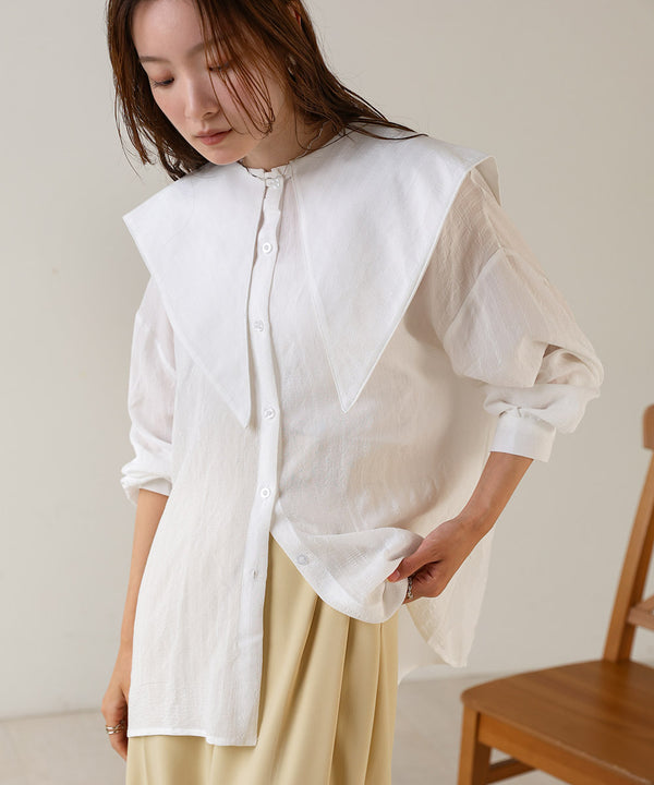 BIG SAILOR COLLAR BLOUSE