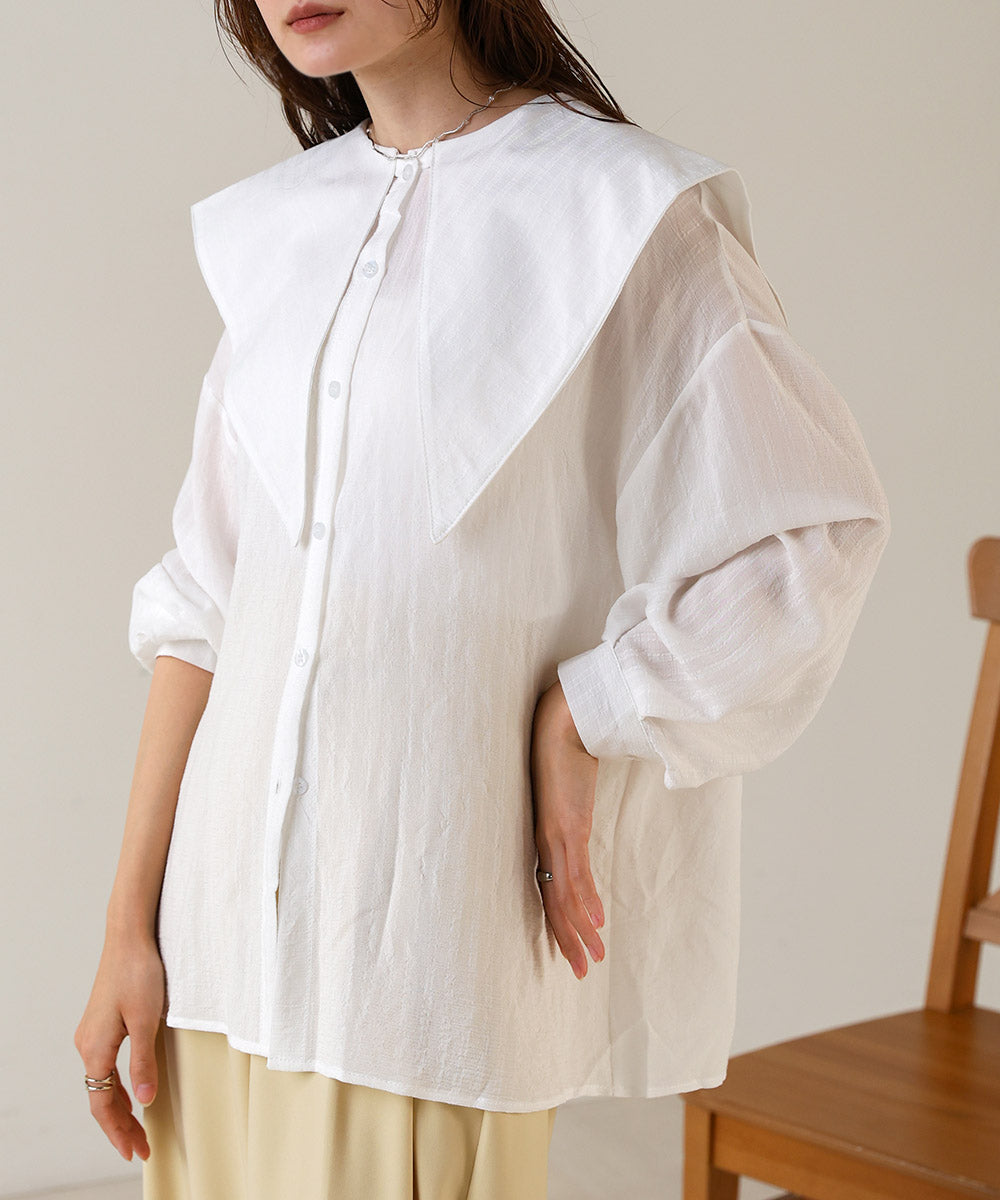 BIG SAILOR COLLAR BLOUSE