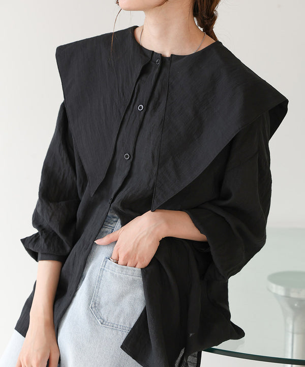 BIG SAILOR COLLAR BLOUSE