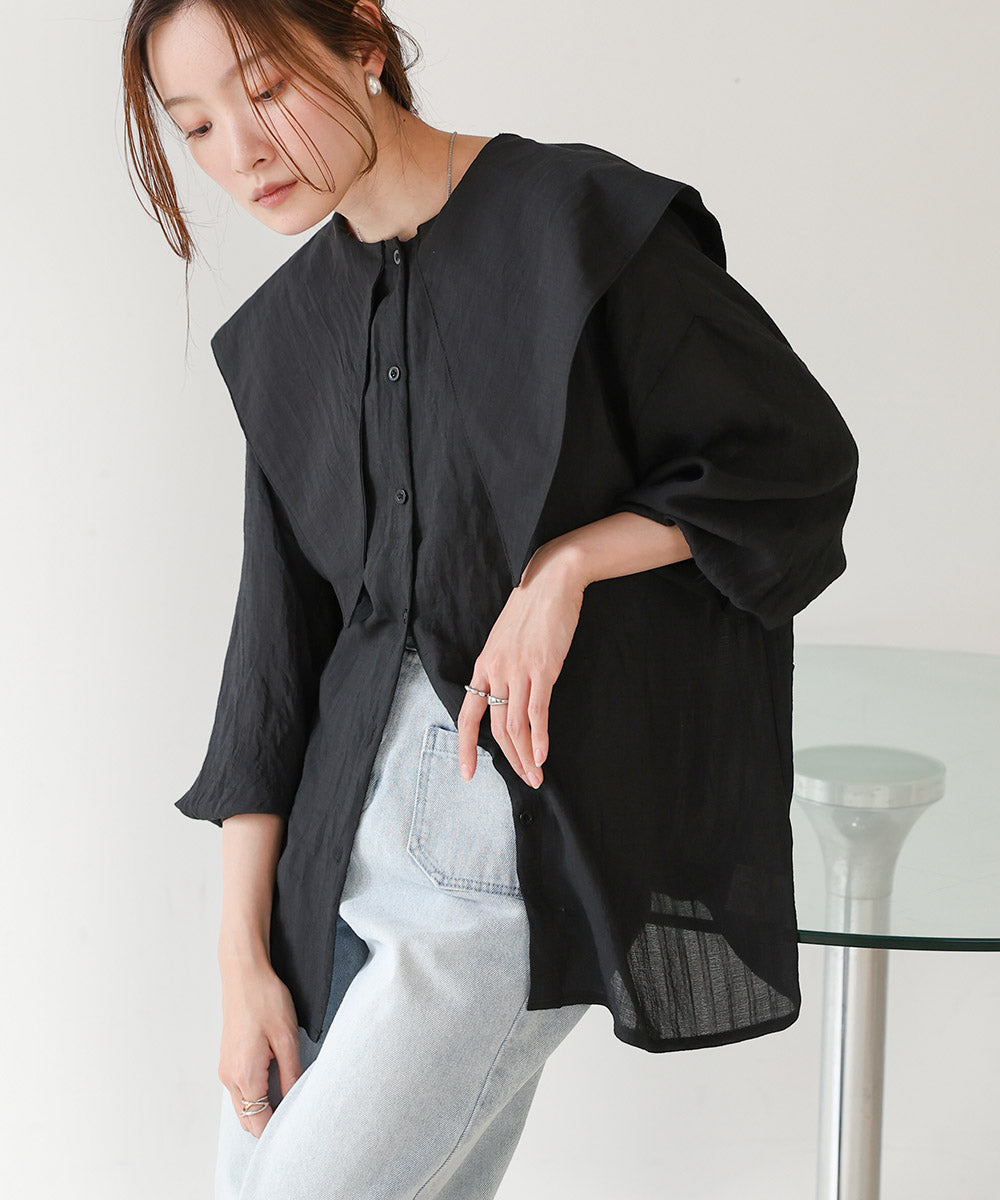BIG SAILOR COLLAR BLOUSE