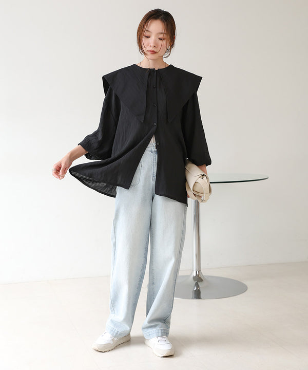 BIG SAILOR COLLAR BLOUSE