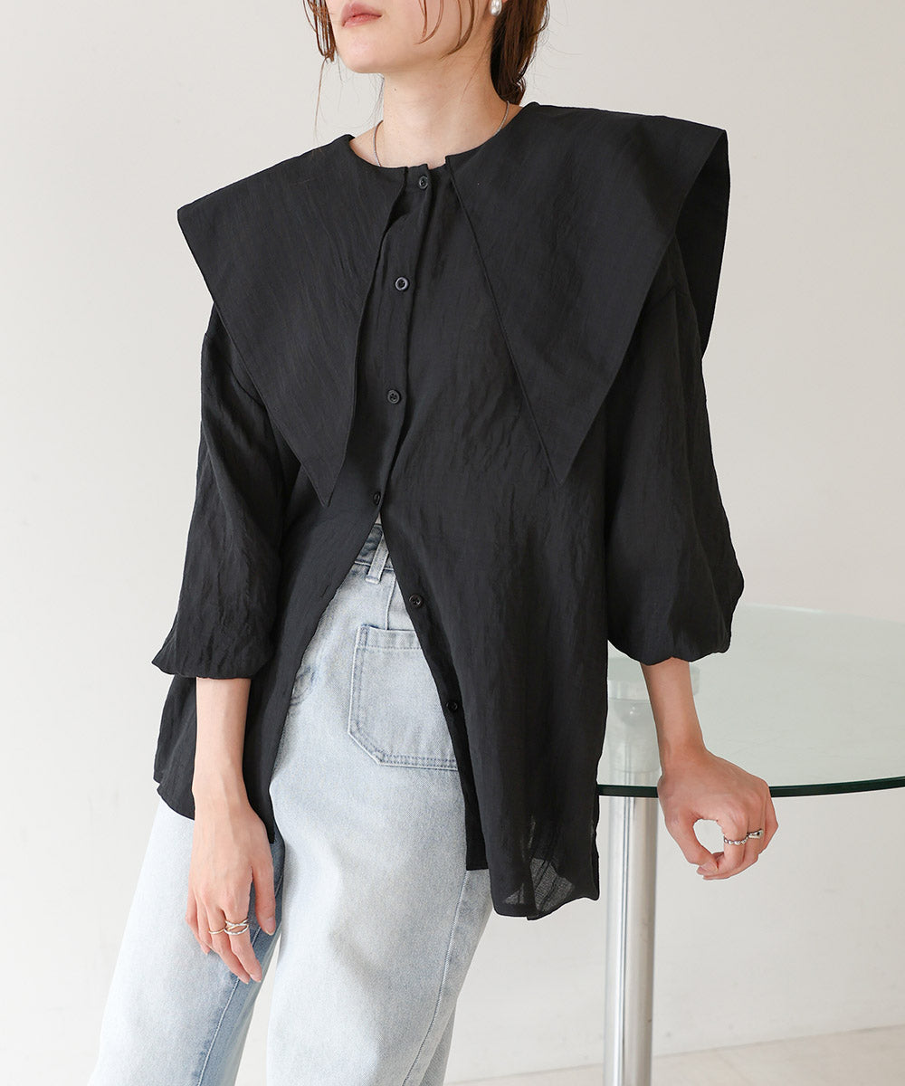 BIG SAILOR COLLAR BLOUSE