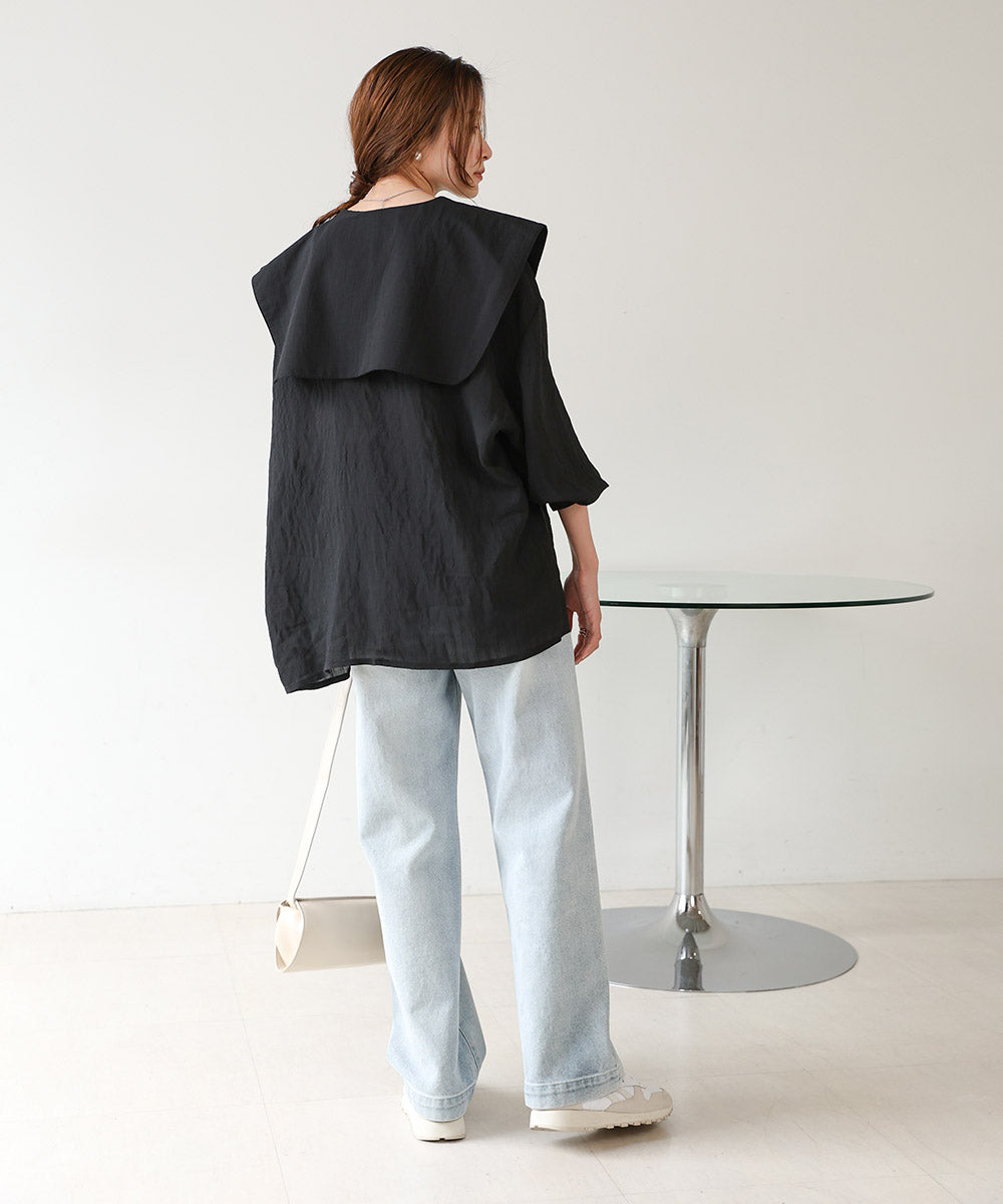BIG SAILOR COLLAR BLOUSE