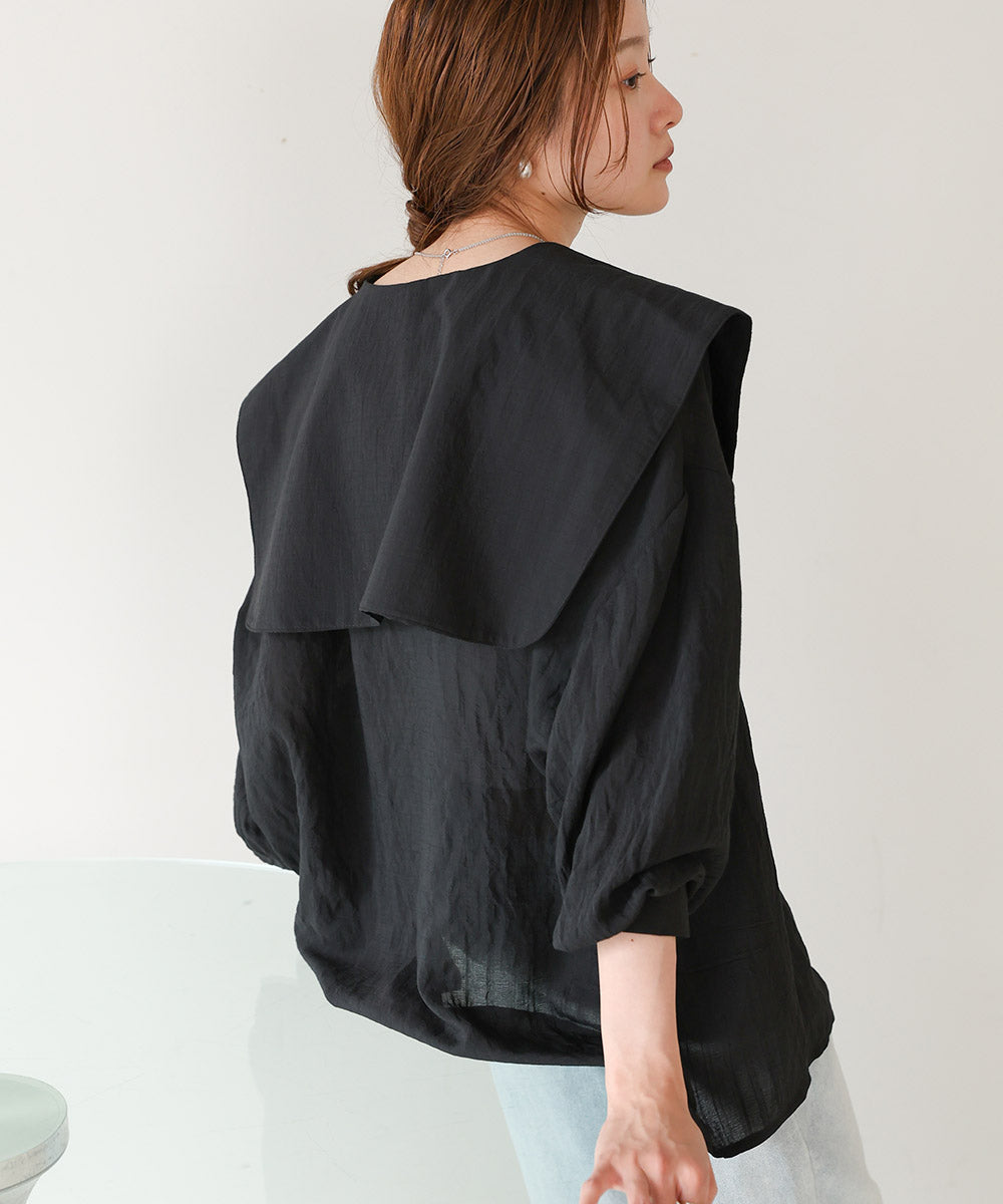 BIG SAILOR COLLAR BLOUSE