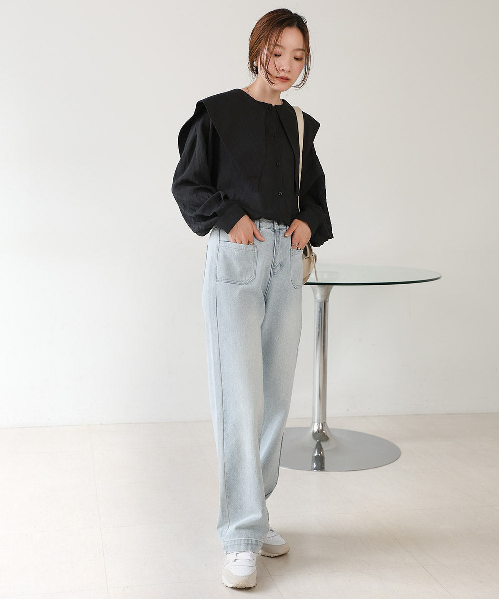 BIG SAILOR COLLAR BLOUSE